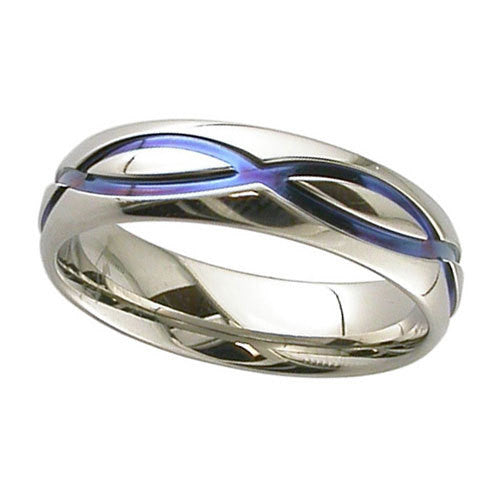 4093DX-ANO - Anodised Zirconium Ring