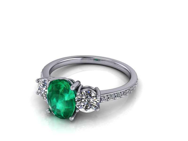 The Symbolism Behind a Ring with Diamond and Emerald Stones
