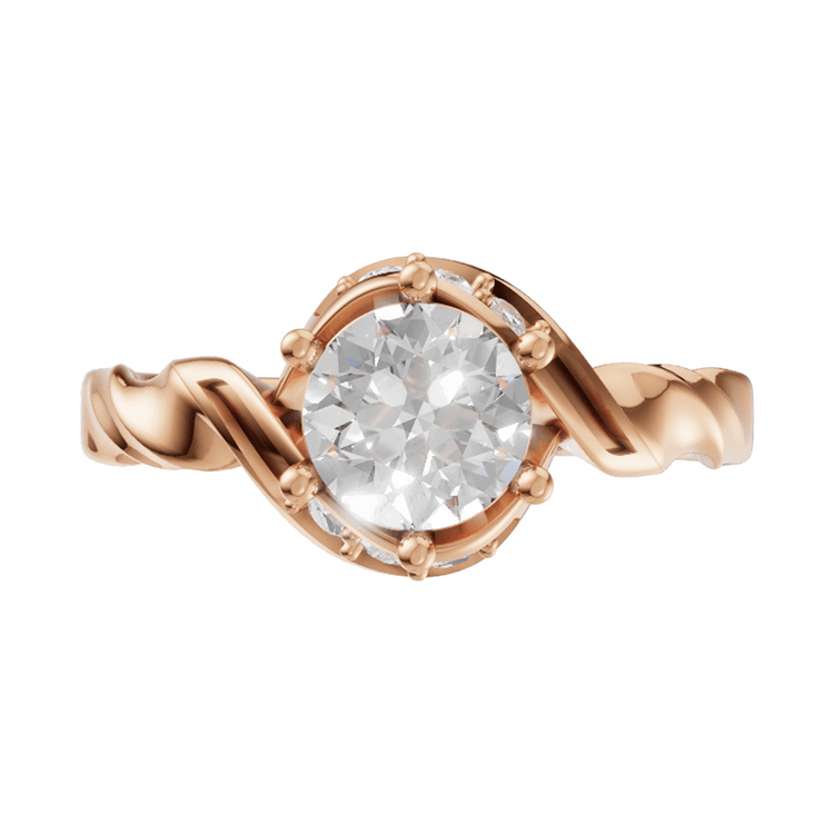 round-14k rose gold|round-18k rose gold