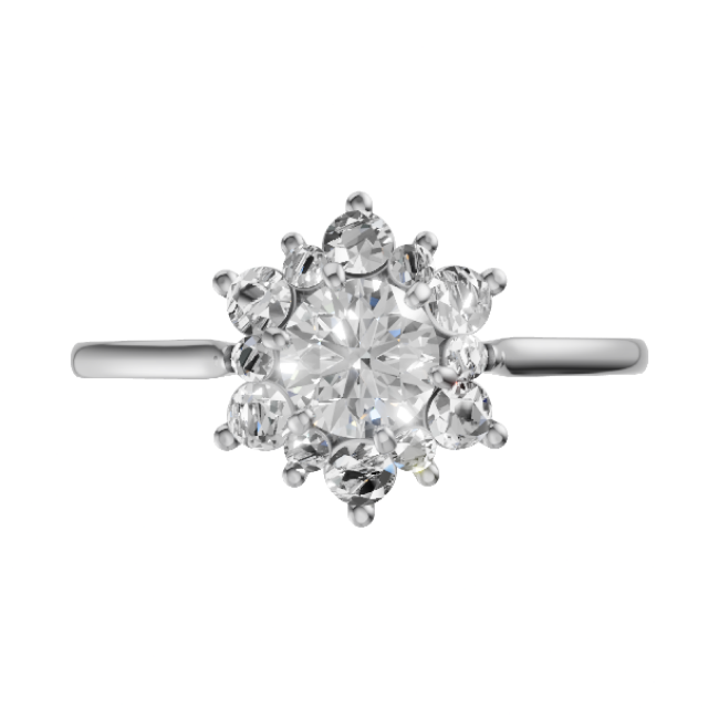 round-14k white gold|round-18k white gold|round-platinum