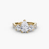 Three-Stone with Pavé Band 2