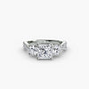 Three-Stone with Pavé Band 2