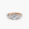 Three-Stone with Pavé Band 3