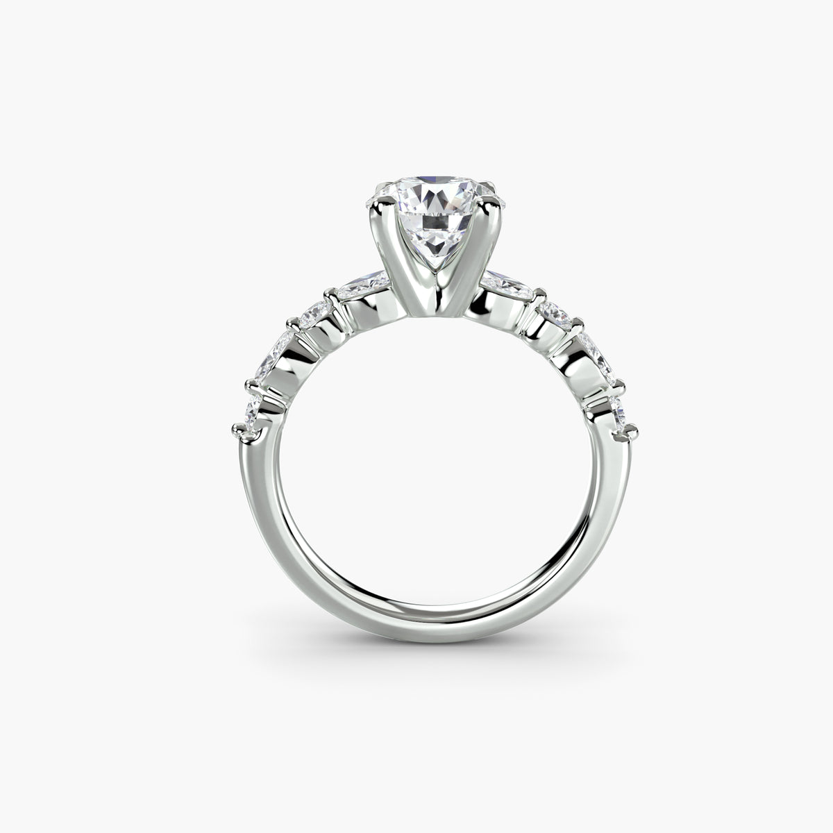 Solitaire with Eternity Pavé 2 18K