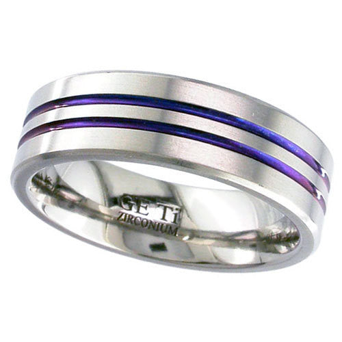 4040-ANO - Anodised Zirconium Ring