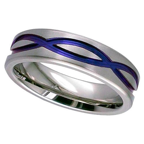 4093FX-ANO - Anodised Zirconium Ring