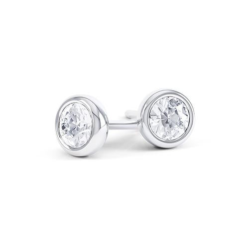 Iris - ERG243 - platinum Metal, 2 x Diamonds