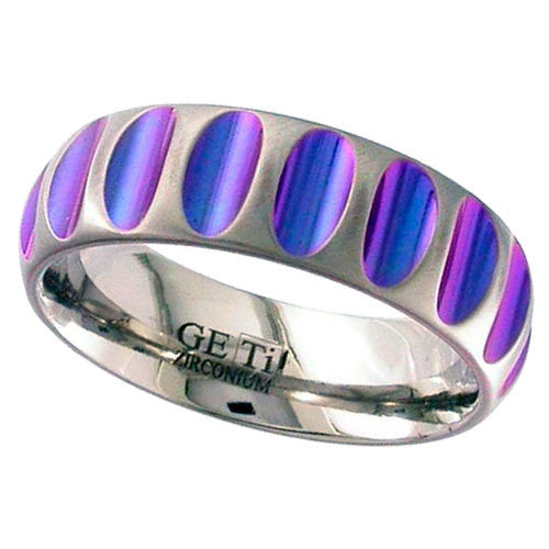 Z041-ANO - Anodised Zirconium Ring