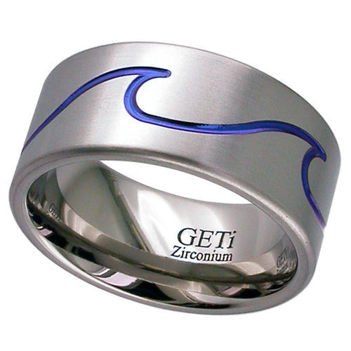 Z095-ANO - Anodised Zirconium Ring